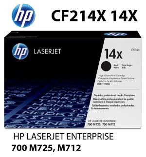CF214X HP CARTUCCIA TONER NERO alta qualità copertura 17500 pagine  stampanti: HP LASERJET 700 M712 700 M712dn M712n M712xh Enterprise MFP M725 M725dn M725f M725z