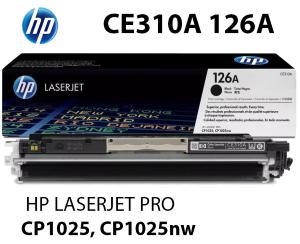 HP CE310A 126A Toner Nero 1.200 pagine  stampanti: HP LaserJet Pro 100 Color MFP M175a nw CP1025 nw 1020 TopShot M275