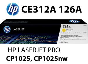 HP  CE312A 126A Toner Giallo 1.000 pagine  stampanti: HP LaserJet Pro 100 Color MFP M175a nw CP1025 nw 1020 TopShot M275