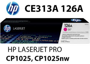 HP CE313A 126A Toner Magenta 1.000 pagine  stampanti: HP LaserJet Pro 100 Color MFP M175a nw CP1025 nw 1020 TopShot M275