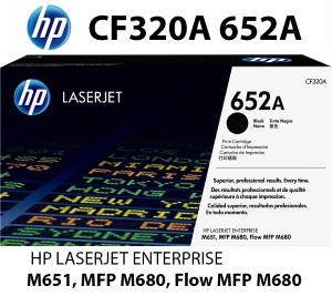 HP CF320A 652A Toner Nero 11500 pagine  stampanti: HP Color LaserJet Enterprise M651 dn n xh