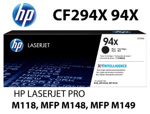 CF294X 94X HP CARTUCCIA TONER NERO alta qualità copertura 2800 pagine  stampanti: HP LaserJet Pro M118dw M148dw M148fdw