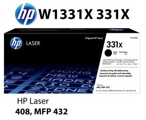 W1331X 331X HP CARTUCCIA TONER NERO alta qualità copertura 15.000 pagine  stampanti: HP Laser 408dn MFP 432fdn